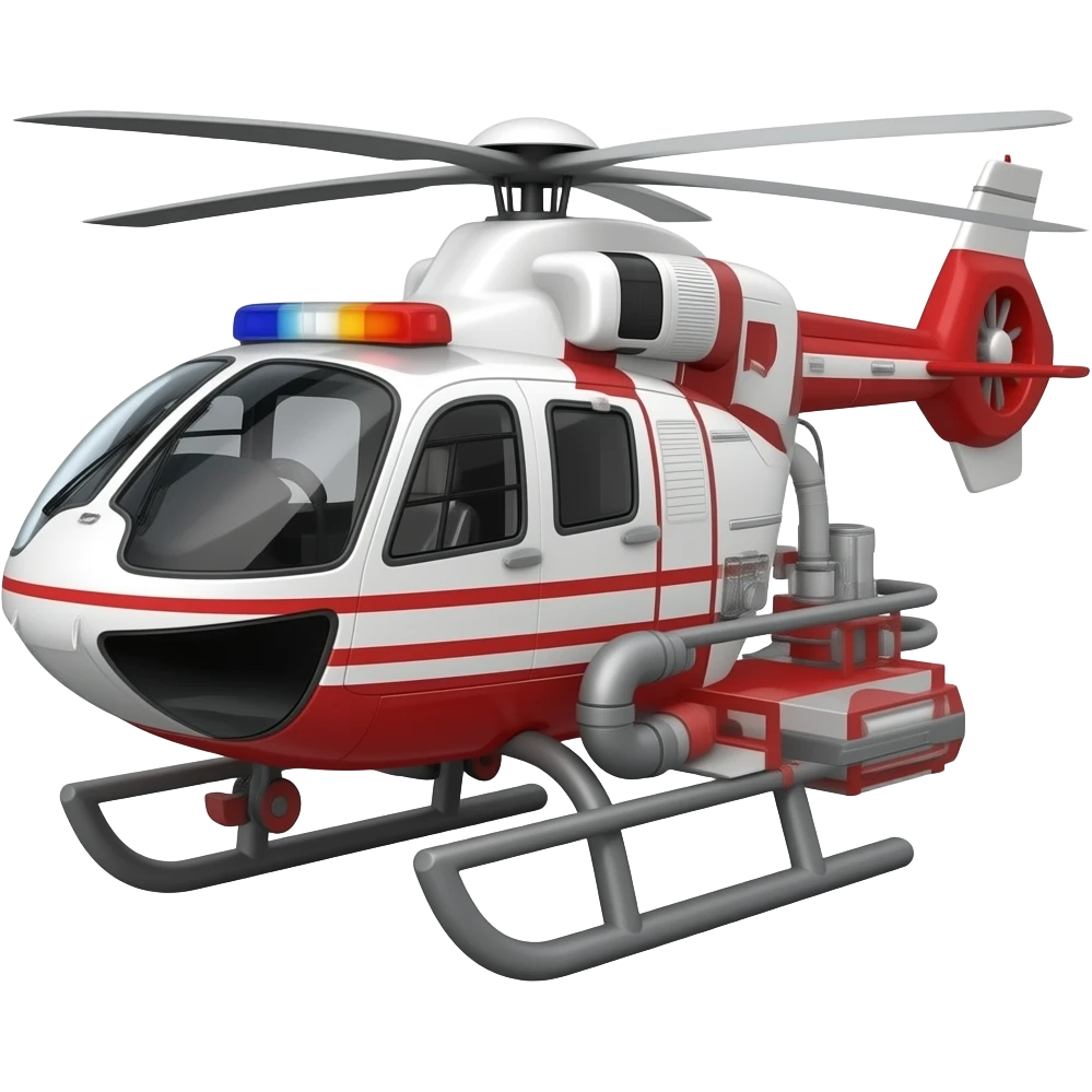 Firefighting helicopter emoji