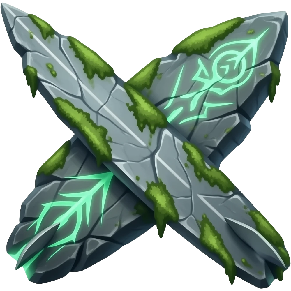 a surf board made of rock, like the one malphite from league of leyends would use emoji