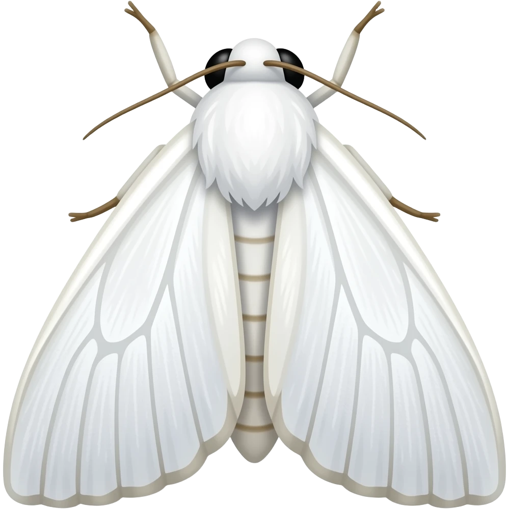 white moth emoji