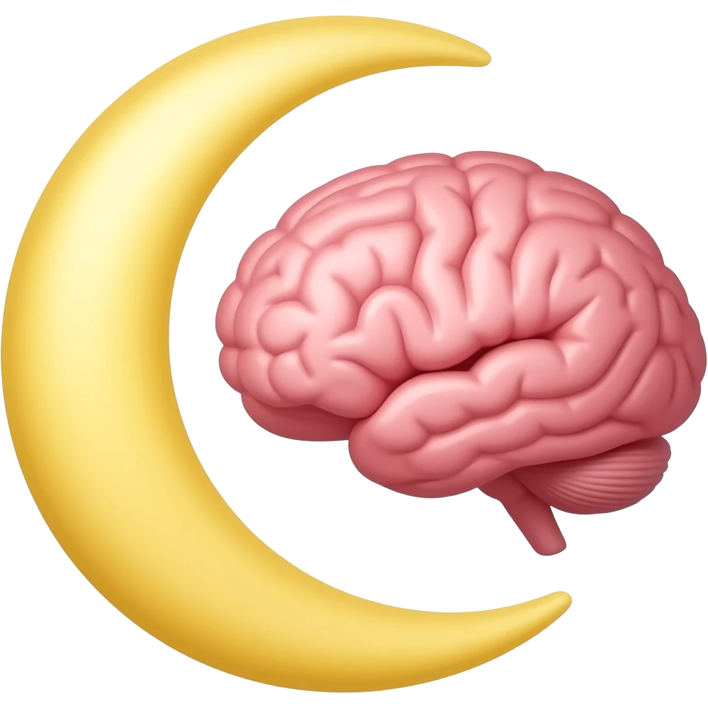 Полумесяц и мозг emoji