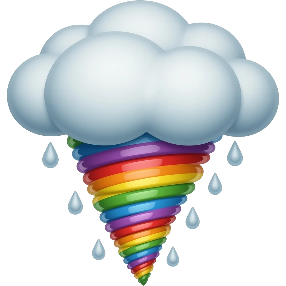 Rainbow Tornado emoji