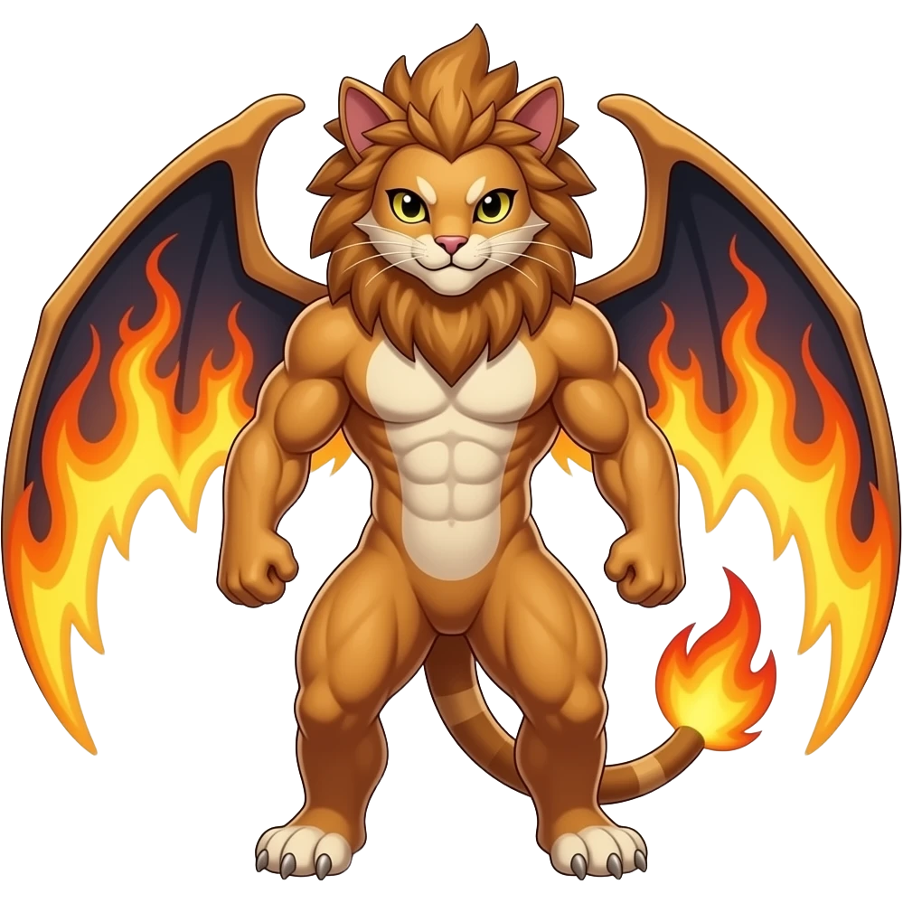 Cinderace-Incineroar-Blaziken-Fakémon-hybrid emoji