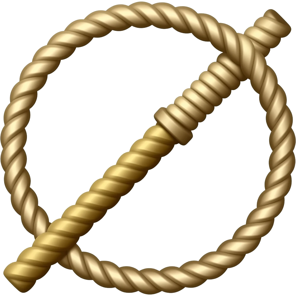 Desert whip rope emoji