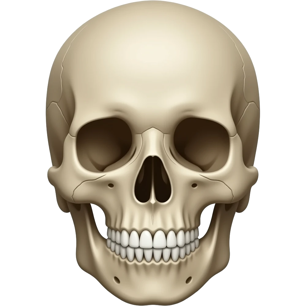 Skull face emoji