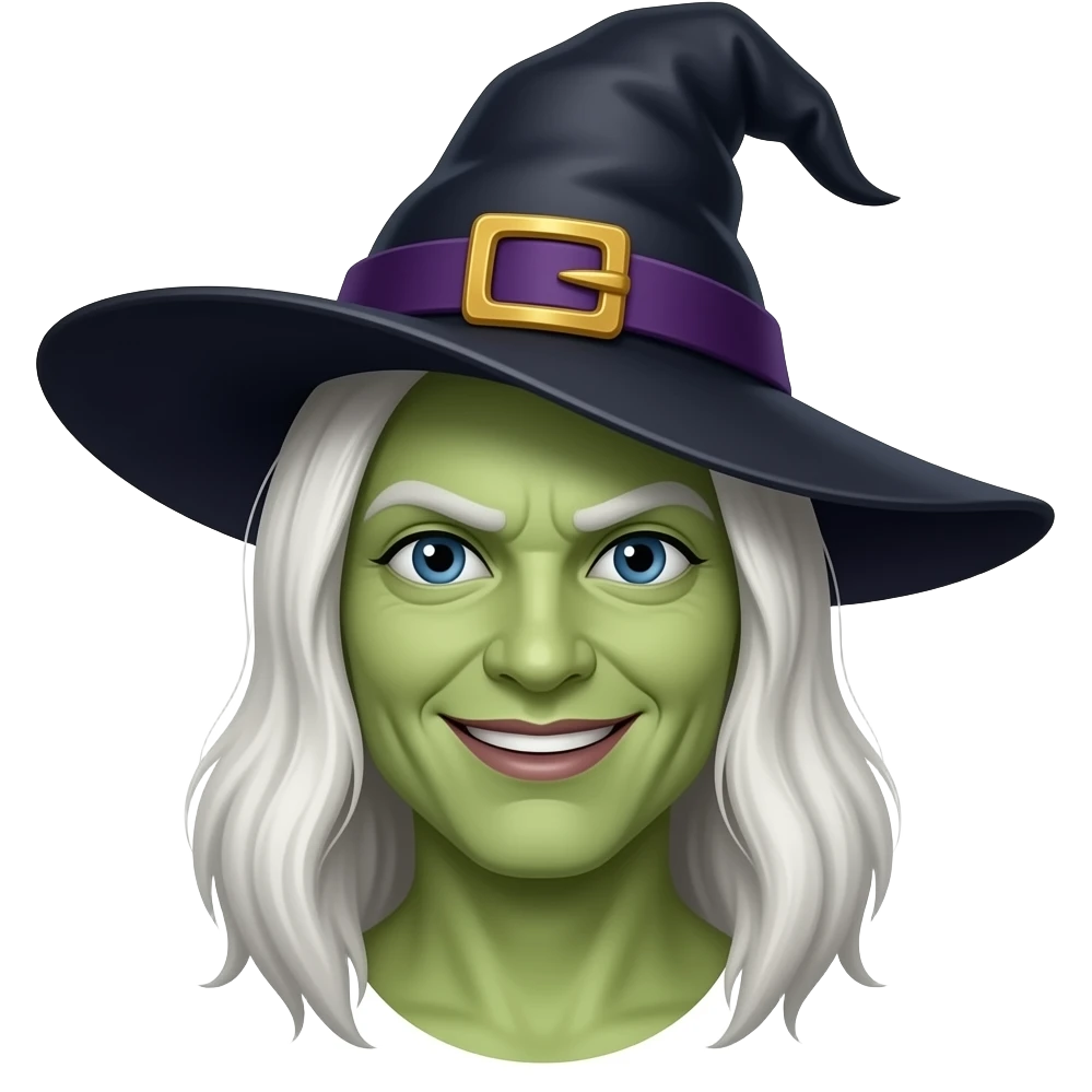 irritating witch emoji