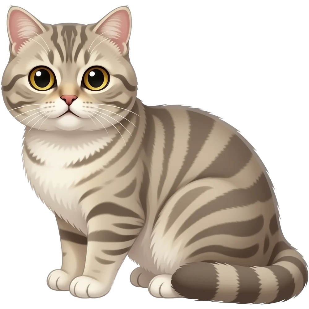 Scotch fold cat emoji