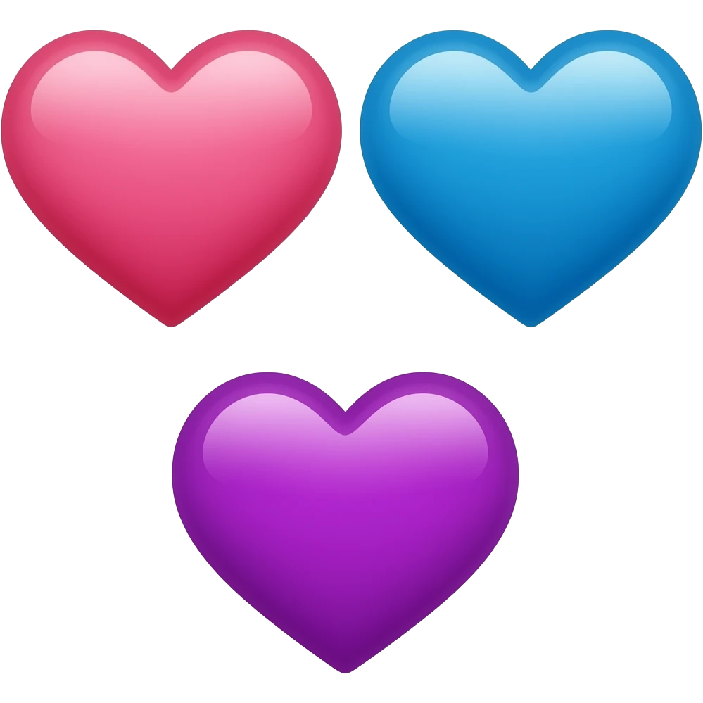 🩷💙💜 emoji