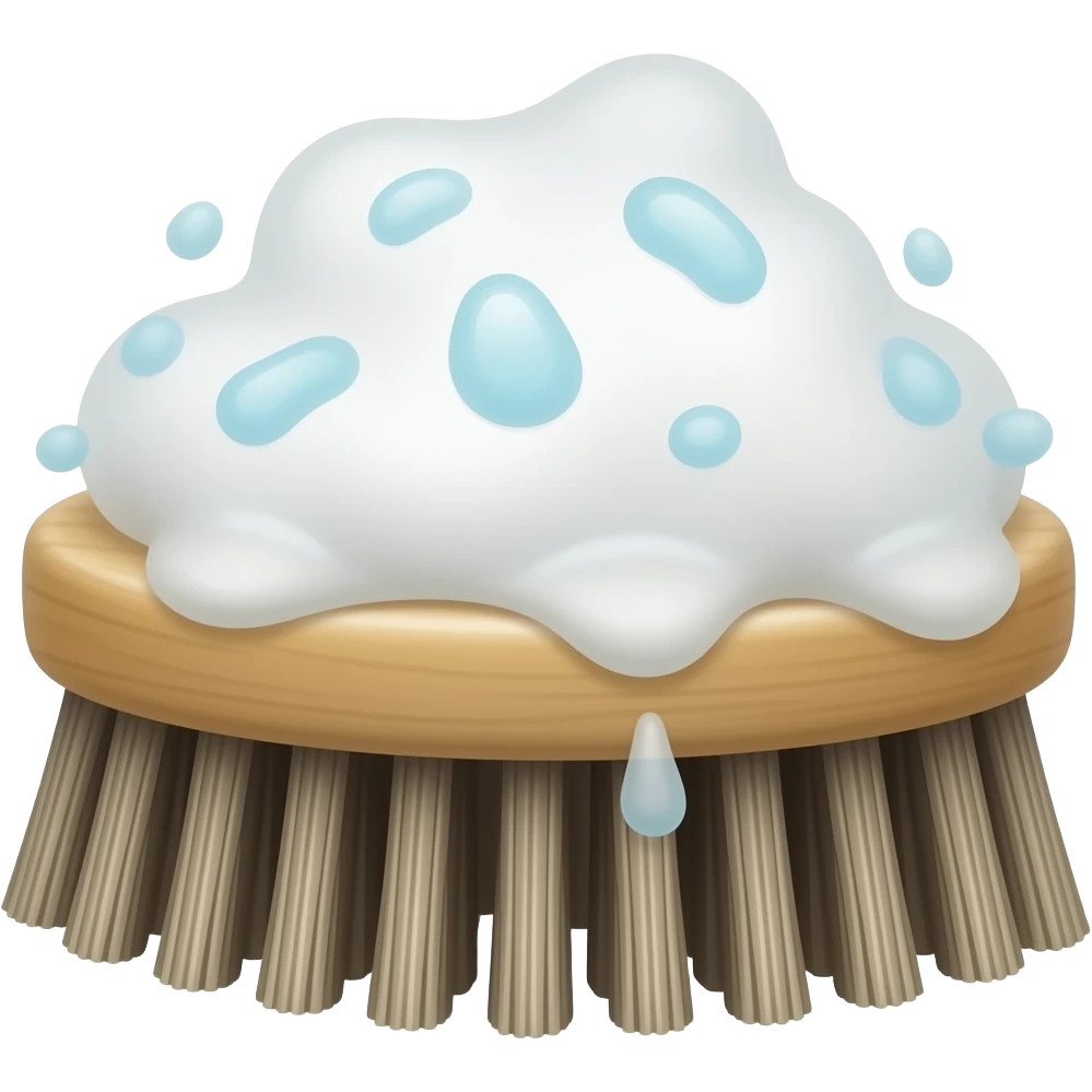 washing brush emoji