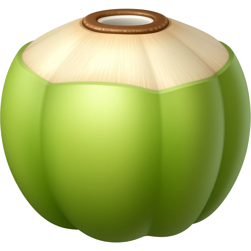grreen coconut emoji