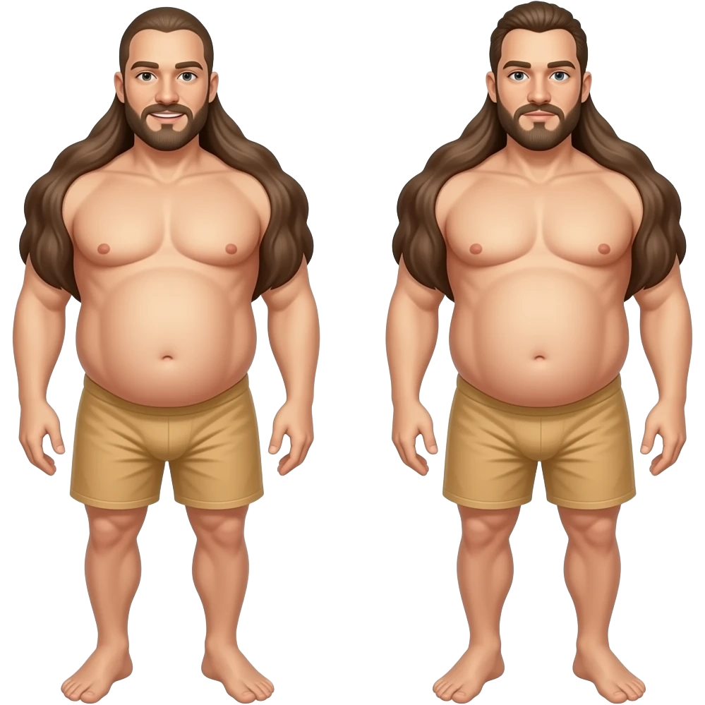 Brown 2 mans naked full body prank slap in butt emoji