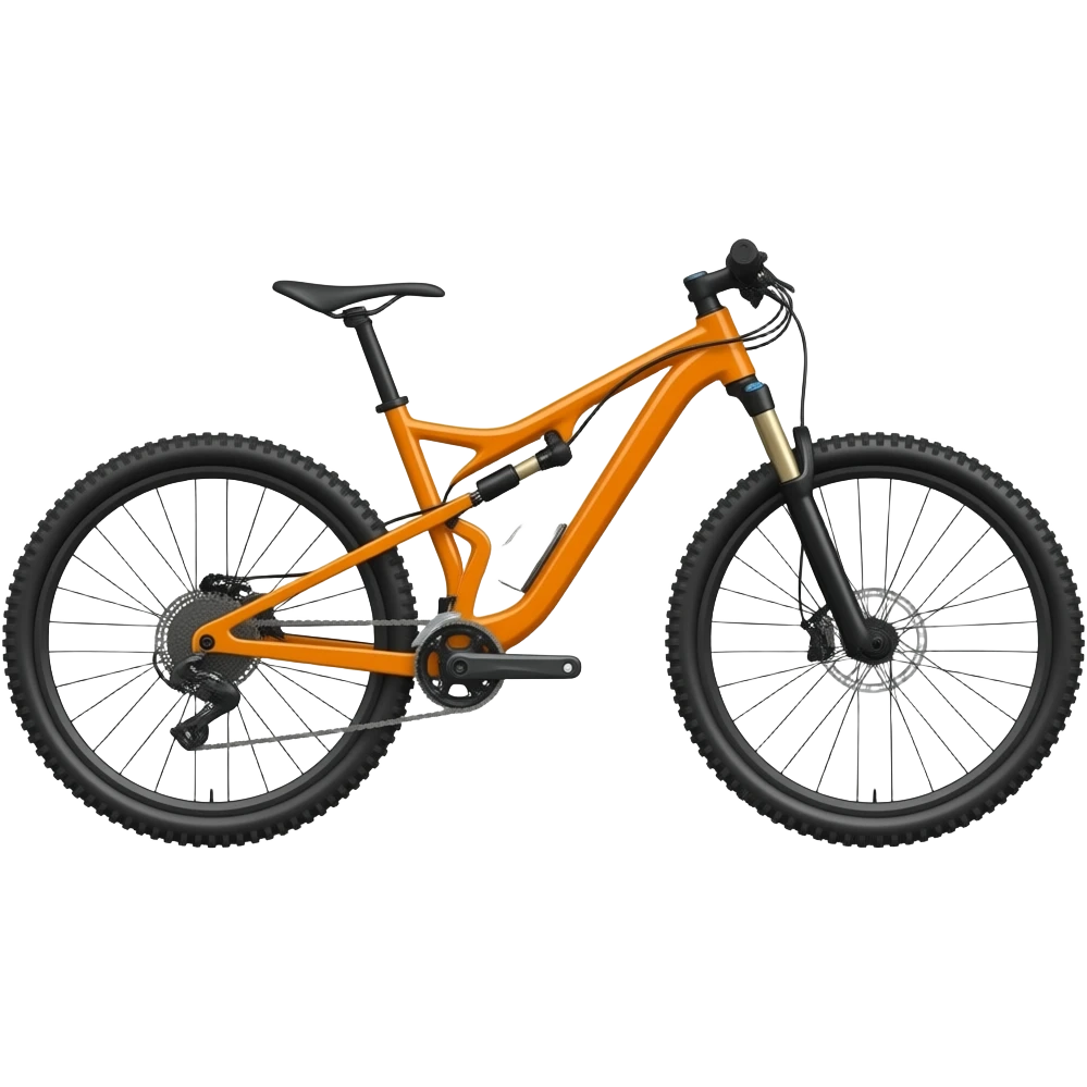 Orange dual suspension bike emoji