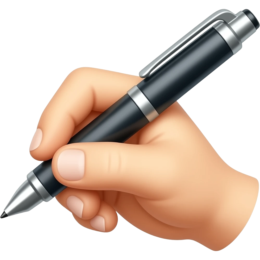 signed with a pen emoji
