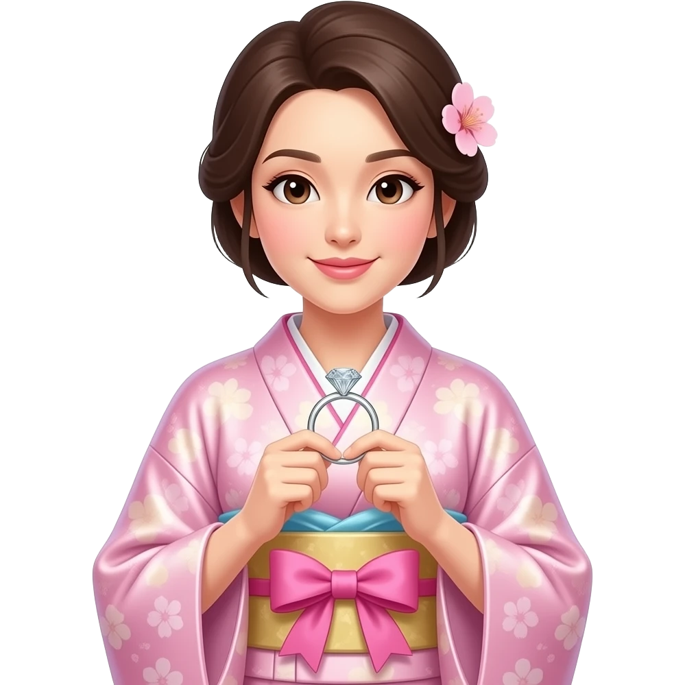 🌸🩷💍🎀👘🪷 emoji