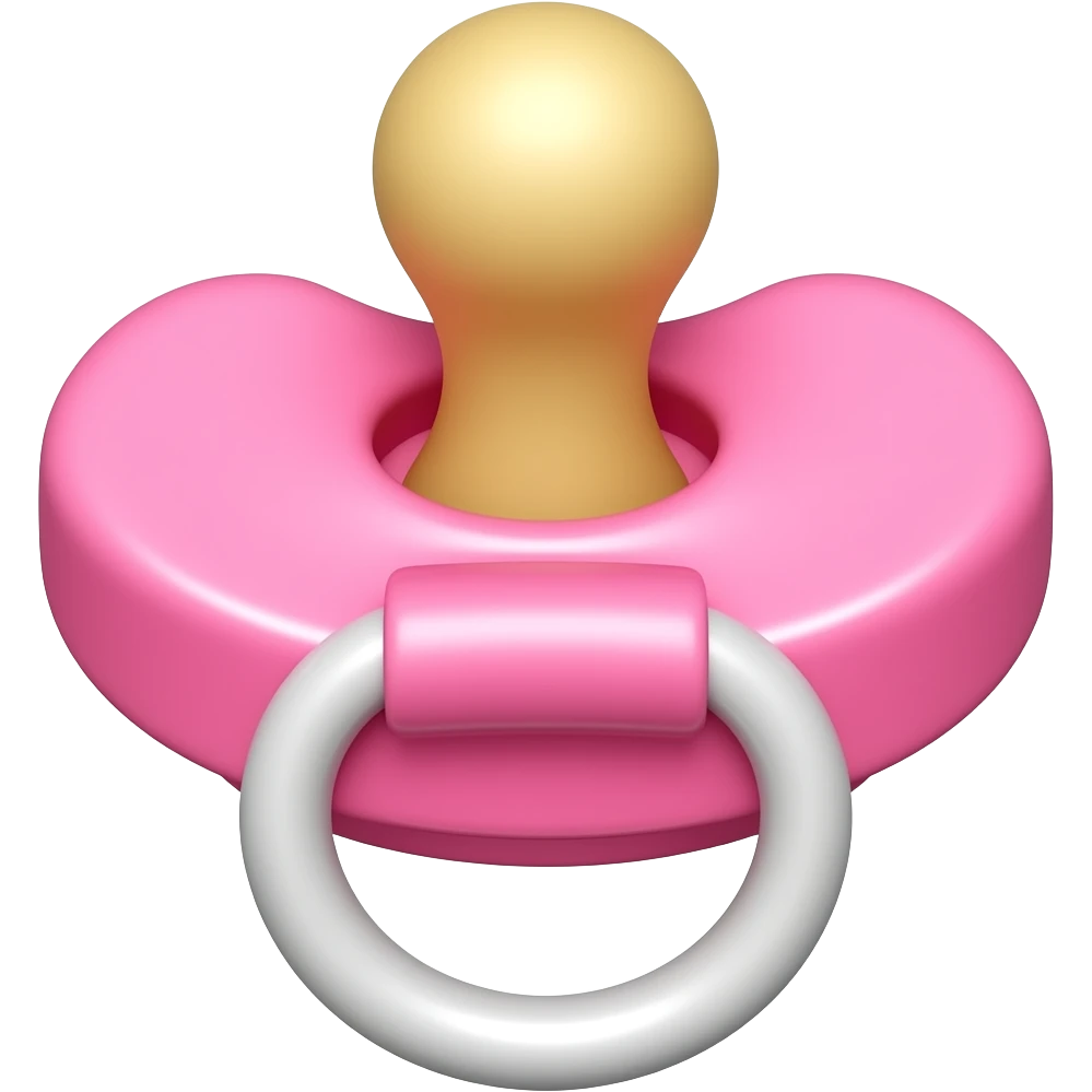 pink pacifier emoji