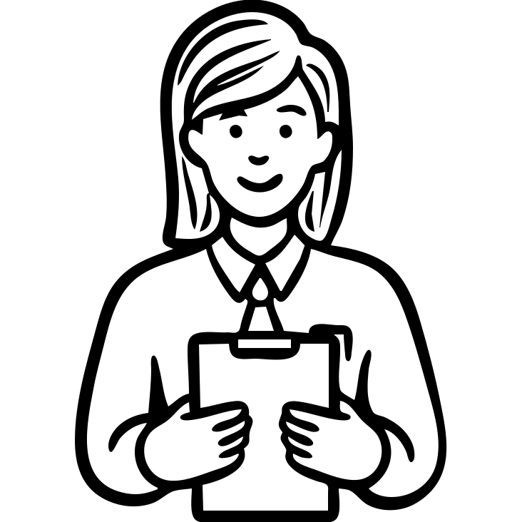 Staff manager, person in business attire with clipboard or chart, managing team members, professional leadership symbol emoji