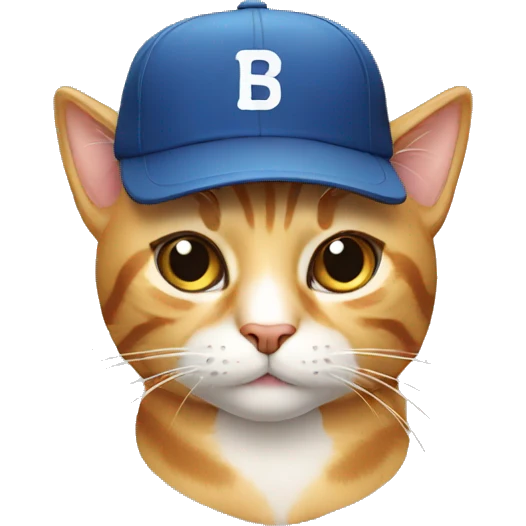 Cat with cap emoji