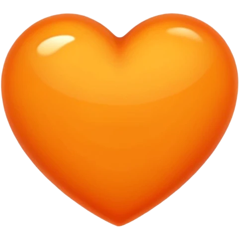 Orange heart emoji