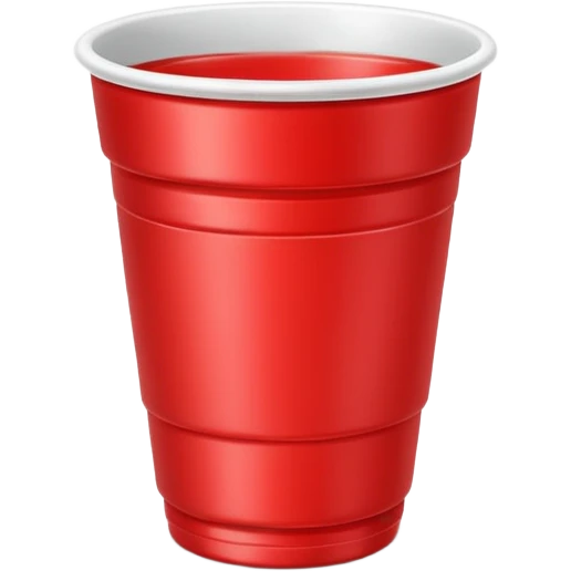 red beer pong cup emoji