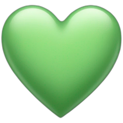 sage green heart emoji