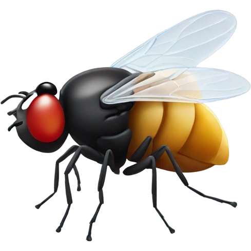 Fly with McDonalds logo in the wings emoji