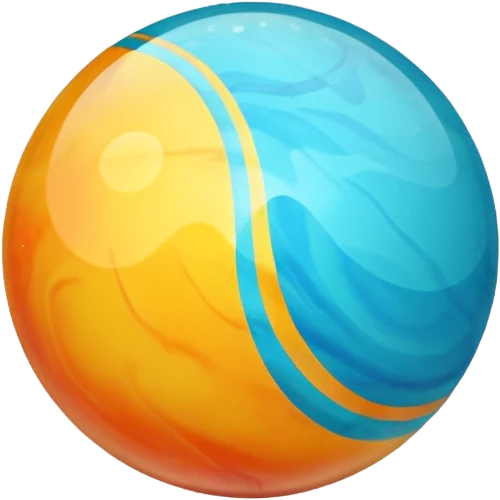 playing marble, marble ball emoji