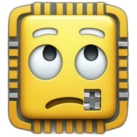 cpu microchip happy face emoji