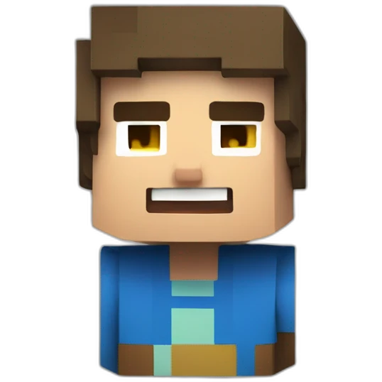 Steve-minecraft-smile emoji