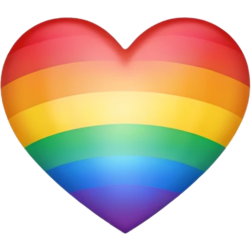 Corazón arcoiris emoji