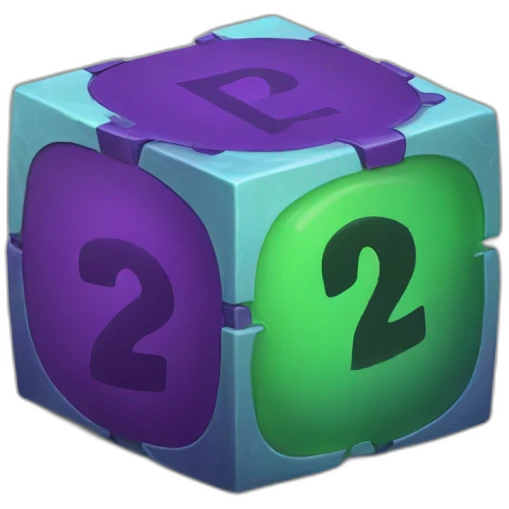 Rubick’s cube 2x2 emoji