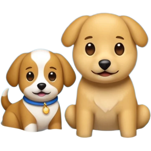 crea un emoji de buenas noches. Pon un texto : Buenas noches Javier y Tobi. Javier es una imagen de profesor y Tobi q sea imagen de un perro emoji