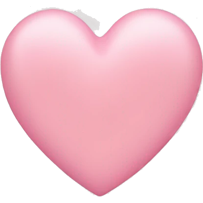 Baby Pink heart  emoji
