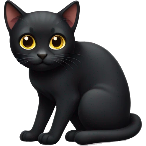 Black cat emoji