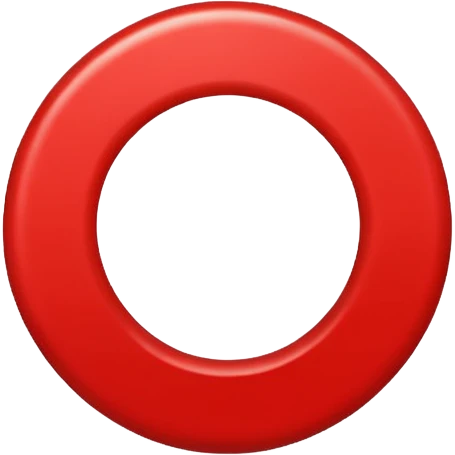 make a circle with a red number 10 in it, and make it red emoji