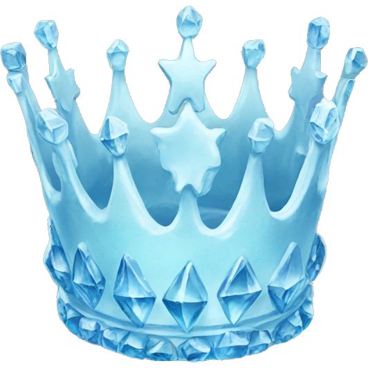 Ice crown emoji