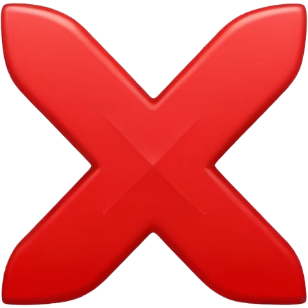red X emoji