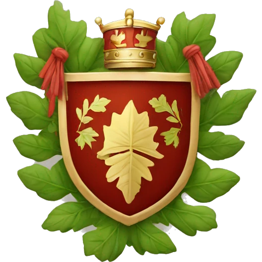 Coat of arms with leafs  emoji