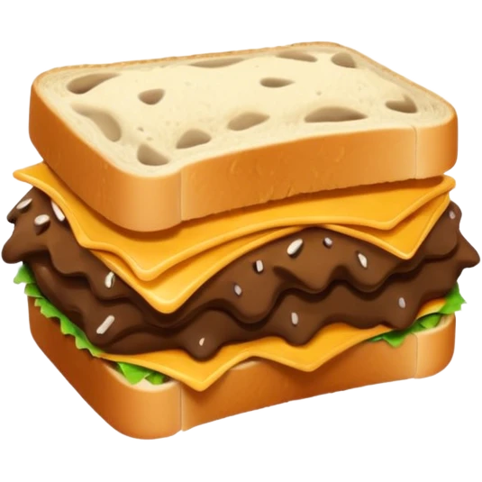 a turd sandwich emoji