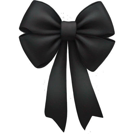 Black bow emoji