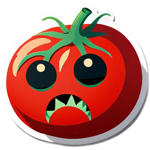 Extremely sad tomato corpse emoji