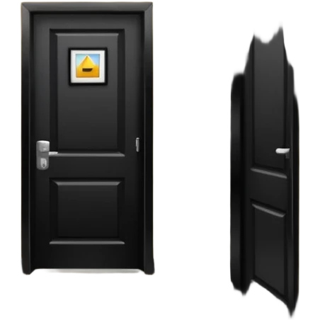 hotel room door modern hallway emoji