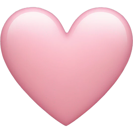 light pink heart emoji