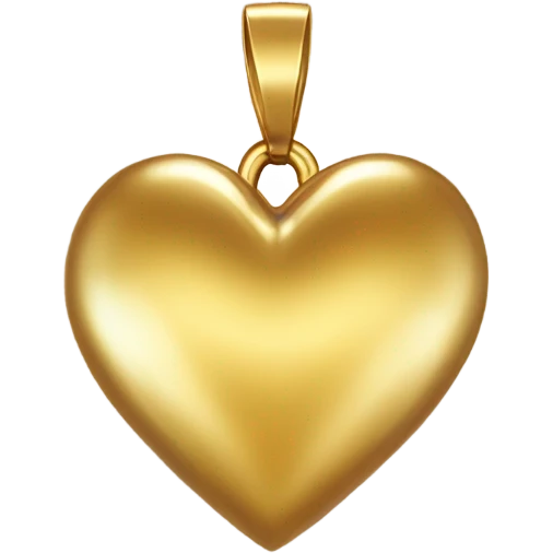 A golden heart  emoji