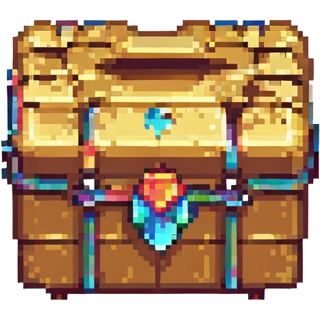 a chest, pixel art style emoji