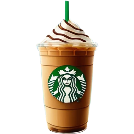 Starbucks iced coffee with Dubai chivalry bar with green filling and burn Khalifa  emoji