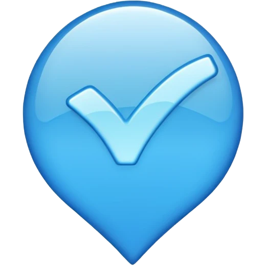  تیک آبی اینستا emoji