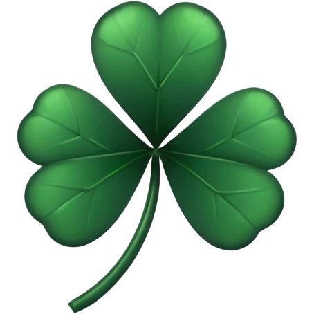 black 5 leaf clover emoji