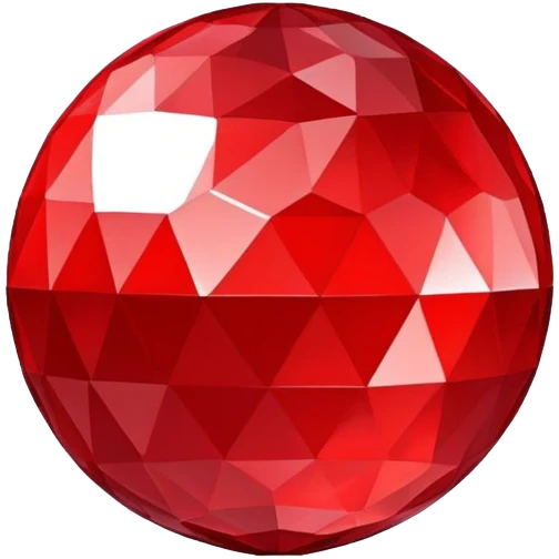 red disco ball emoji