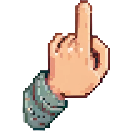 hand pointing forward emoji
