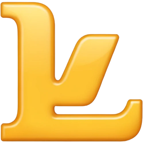 the letter L emoji with white text and a grey background in the style of iphone emojis  emoji