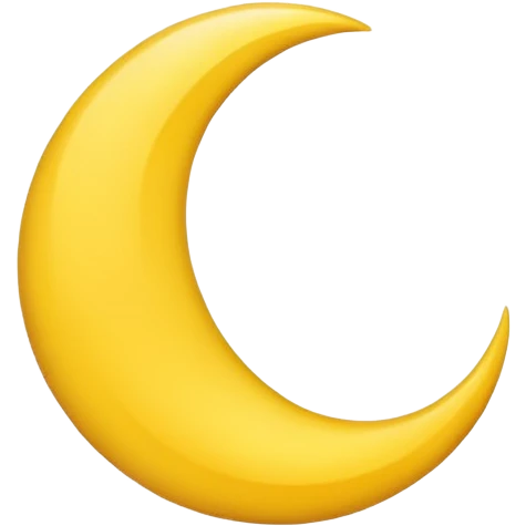 crescent moon emoji